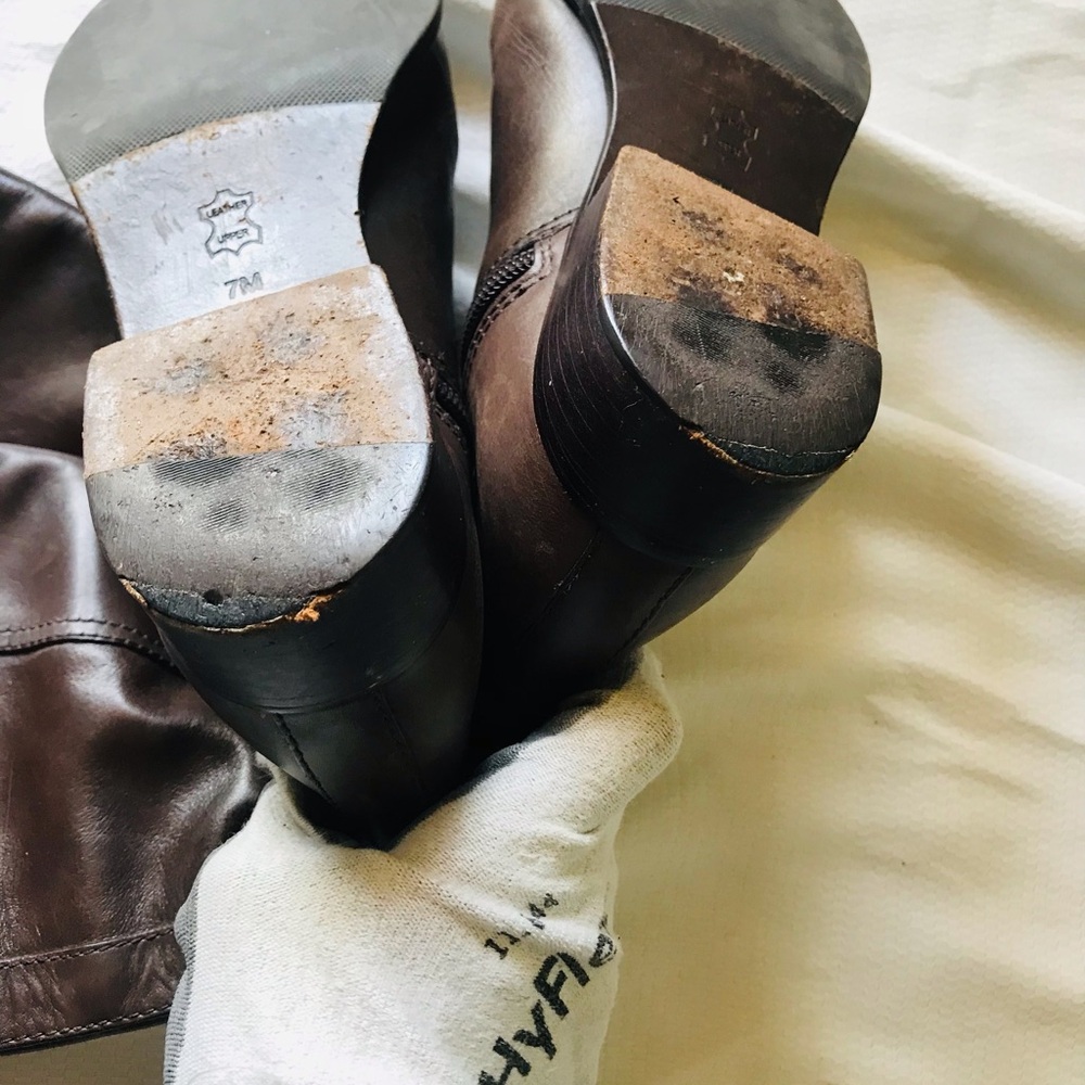Tory Burch Brown Leather Riding Boots - Picture 10 of 11